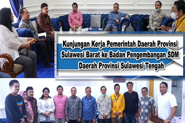 Kunjungan Kerja Pemerintah Daerah Provinsi Sulawesi Barat ke Badan Pengembangan Sumber Daya Manusia Daerah Provinsi Sulawesi Tengah