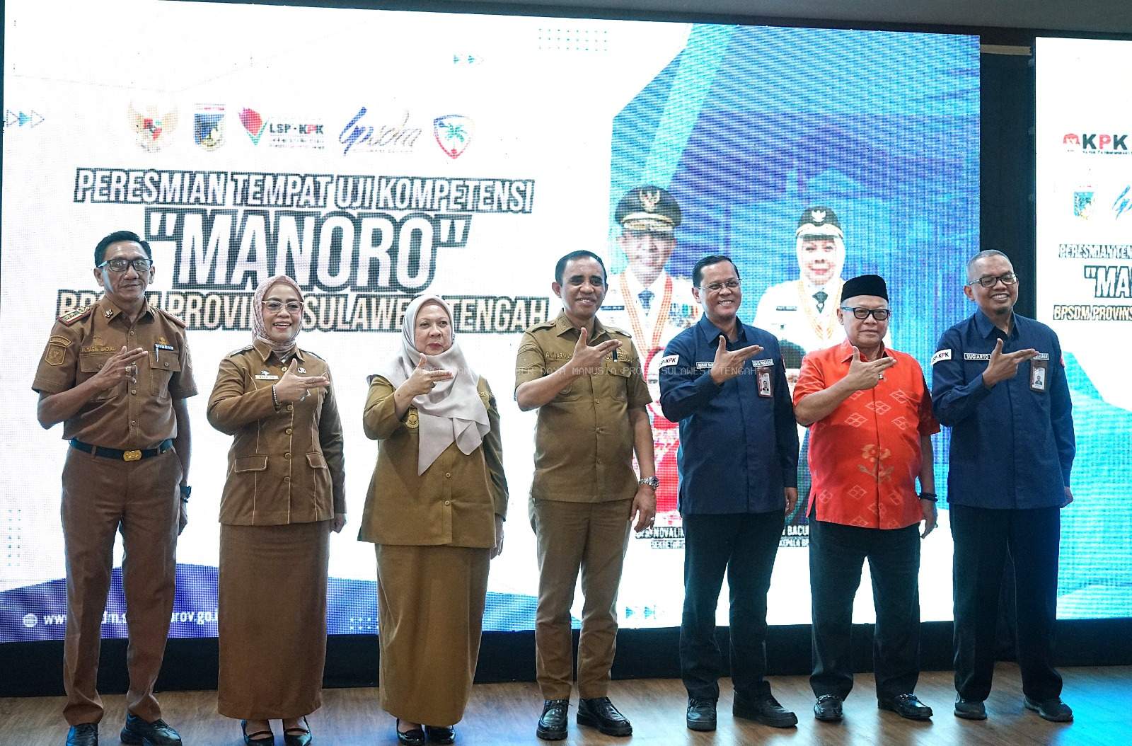 Pertama di Indonesia, Tempat Uji Kompetensi (TUK) Anti Korupsi Mandiri Manoro  BPSDMD Provinsi Sulawesi Tengah