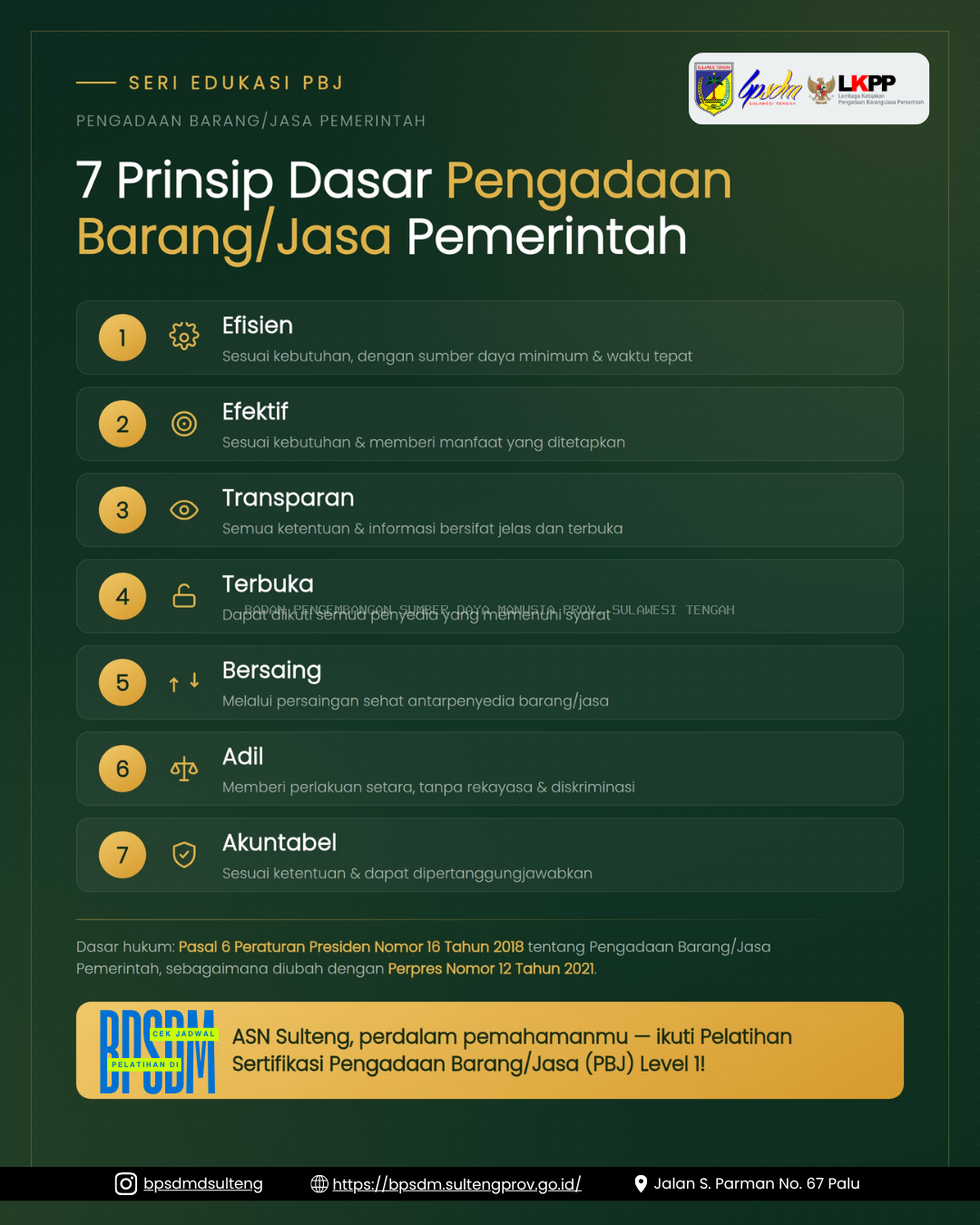 7 Prinsip Dasar PBJ