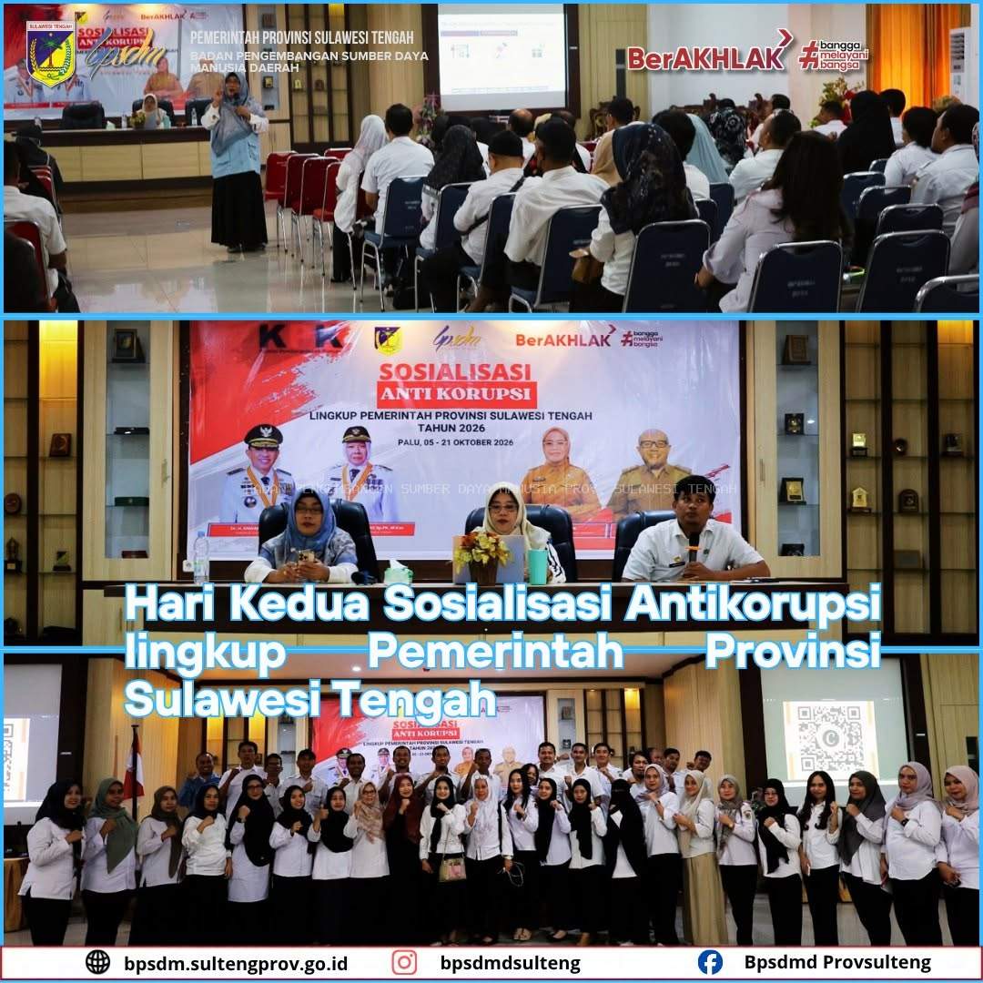 Hari Kedua Sosialisasi Antikorupsi lingkup Pemerintah Provinsi Sulawesi Tengah